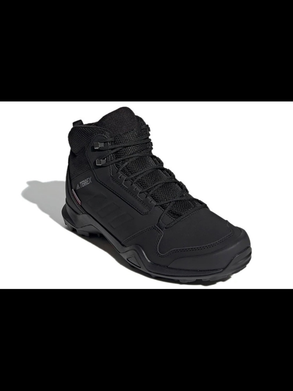 adidas Terrex AX3 Beta Mid Climawarm Men's Black Waterproof Hiking Boots - Picture 3 of 6